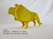 Photo Origami Lion, Author : Robert J Lang, Folded by Tatsuto Suzuk